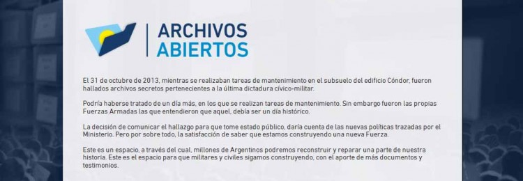 Lanzan un sitio web con documentación secreta de la última dictadura hallada en 2013