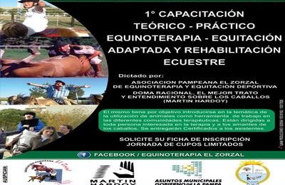 1° Capacitación en equinoterapia, equitación y rehabilitación ecuestre