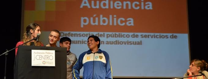 Alumnos pampeanos presentes en la 2º Audiencia Pública de la Defensoría del Público