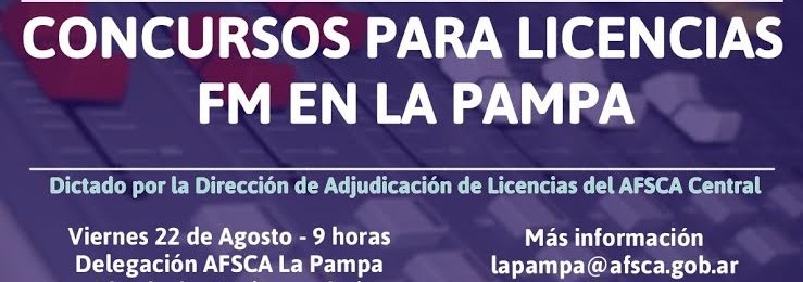 AFSCA convoca a concurso público en 11 localidades de la provincia.