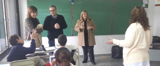 Evangelista visitó la Escuela Agrotécnica de Guatraché