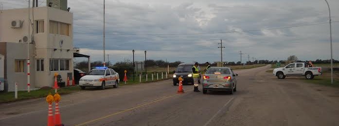 Controles en el puesto caminero Guatraché