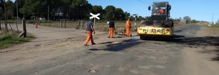 Comenzó la obra de asfalto en el acceso al Aeroclub de General Pico