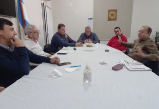 Entidades de Guatraché reunidas con subsecretario de Cooperativas y Mutuales