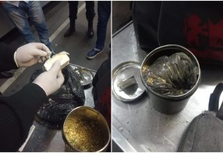 Descubren tráfico de drogas en un ómnibus: Un pasajero de Guatraché  intenta ocultar cocaína en un recipiente de yerba mate