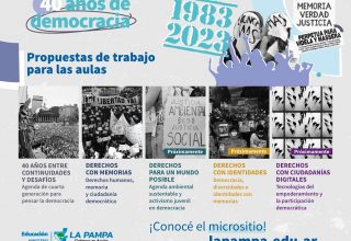 40 años de democracia: Educación presentó propuestas de trabajo para las aulas