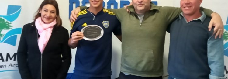 Reconocieron a Bruno Cabral, flamante campeón de la Copa Libertadores Sub-20